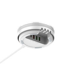 LDNIO Desktop Wireless Charging Station AW003 5 In 1 charging station with 15W wireless + PD30W+ QC18W+2Auto-ID Total 32W Fast charger.