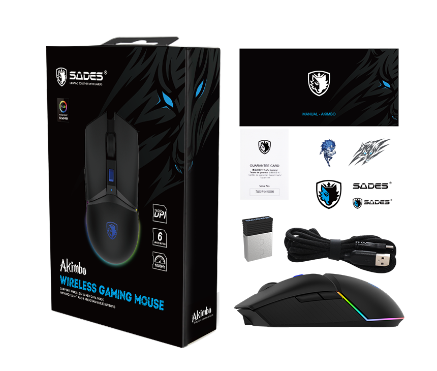ماوس الألعاب اللاسلكي SADES AKIMBO S-18