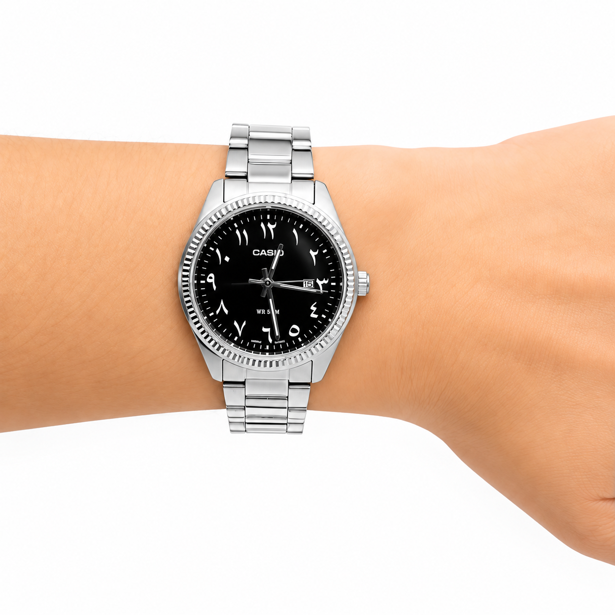 Casio Black Arabic Numeral Custom Ladies Watch LTP-1302-1B3