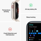 APPLE WATCH SERIES 8 GPS + CELLULAR 45MM STARLITE ALUMINIUM CASE