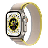 APPLE WATCH ULTRA GPS + CELLULAR, 49MM TITANIUM CASE WITH YELLOW/BEIGE TRAIL LOOP - M/L