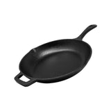 Westinghouse 10.25-Inch Pre-Seasoned Cast Iron Skillet with Pour Spouts – Black