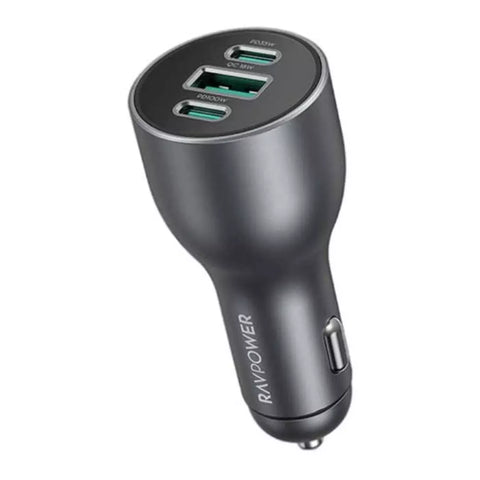 Ravpower 100W Global car charger, 3 ports, RP-VC1011 - Gray