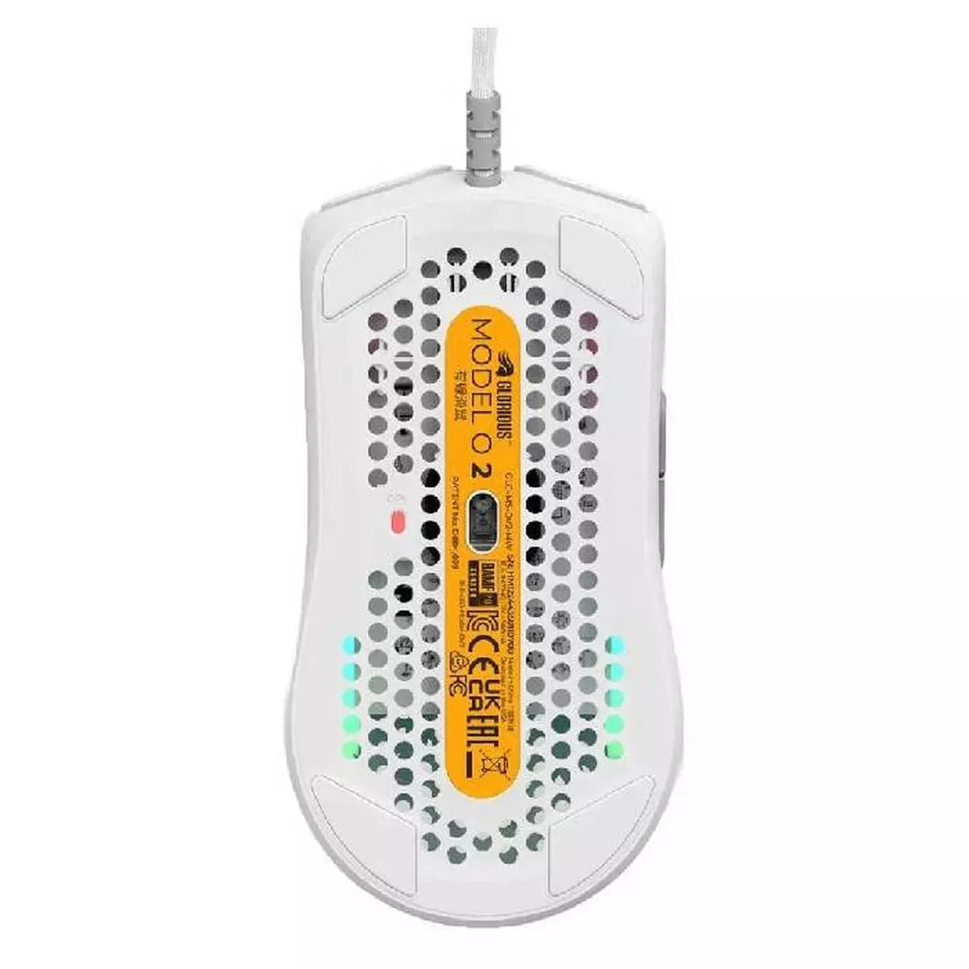 Glorious MODEL O2 Wired Gaming Mouse - Matte White