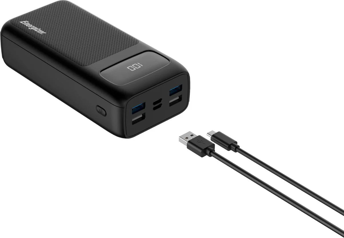 Energizer Ultimate 30000 mAh Power Bank, 22.5W - Black