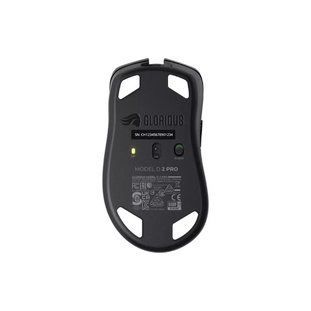 Glorious Model D2 PRO 1K Wireless Gaming Mouse - Matte Black