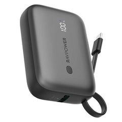 RAVPower 3-Port Power Bank, 10000mAh, PD20W, RP-PB1224 - Black