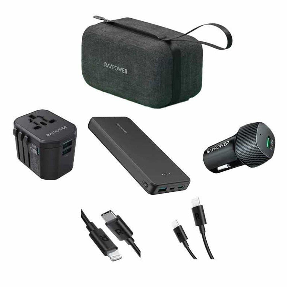 Ravpower 5 in 1 Premium Power Bank Combo, RP-PB1231 – Black