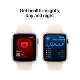 Apple Watch SE 2GEN 2024 GPS 44mm Starlight Aluminium Case with Starlight Sport Band - M/L