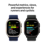 Apple Watch Ultra 2 GPS + Cellular 49mm Black Titanium Case with Dark Green Alpine Loop / Small