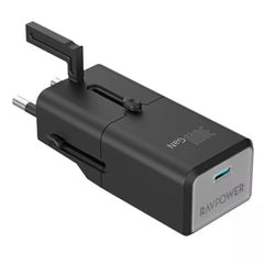 محول سفر Ravpower Mini Type-C بقوة 30 واط، RP-PC1060 - أسود 