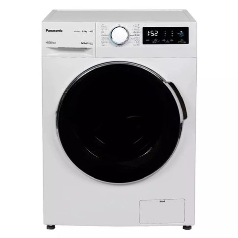 Panasonic Front Load Washer, 8 KG, NA-16MG1WKW – White