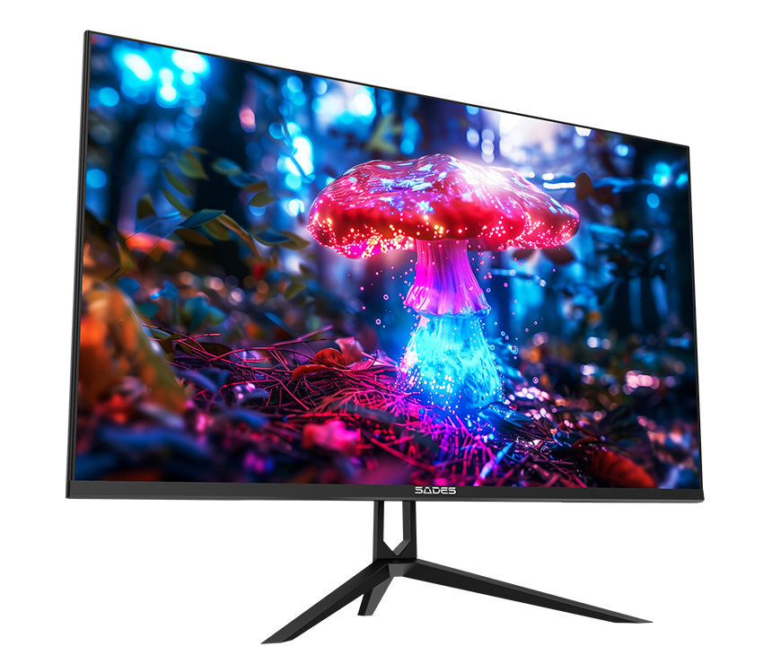 شاشة ألعاب Sades Russula SA CJ01F27B مقاس 27 بوصة بدقة FHD 1920x1080 وHDMI 2.1 ووقت استجابة 1 مللي ثانية ومعدل تحديث 120 هرتز