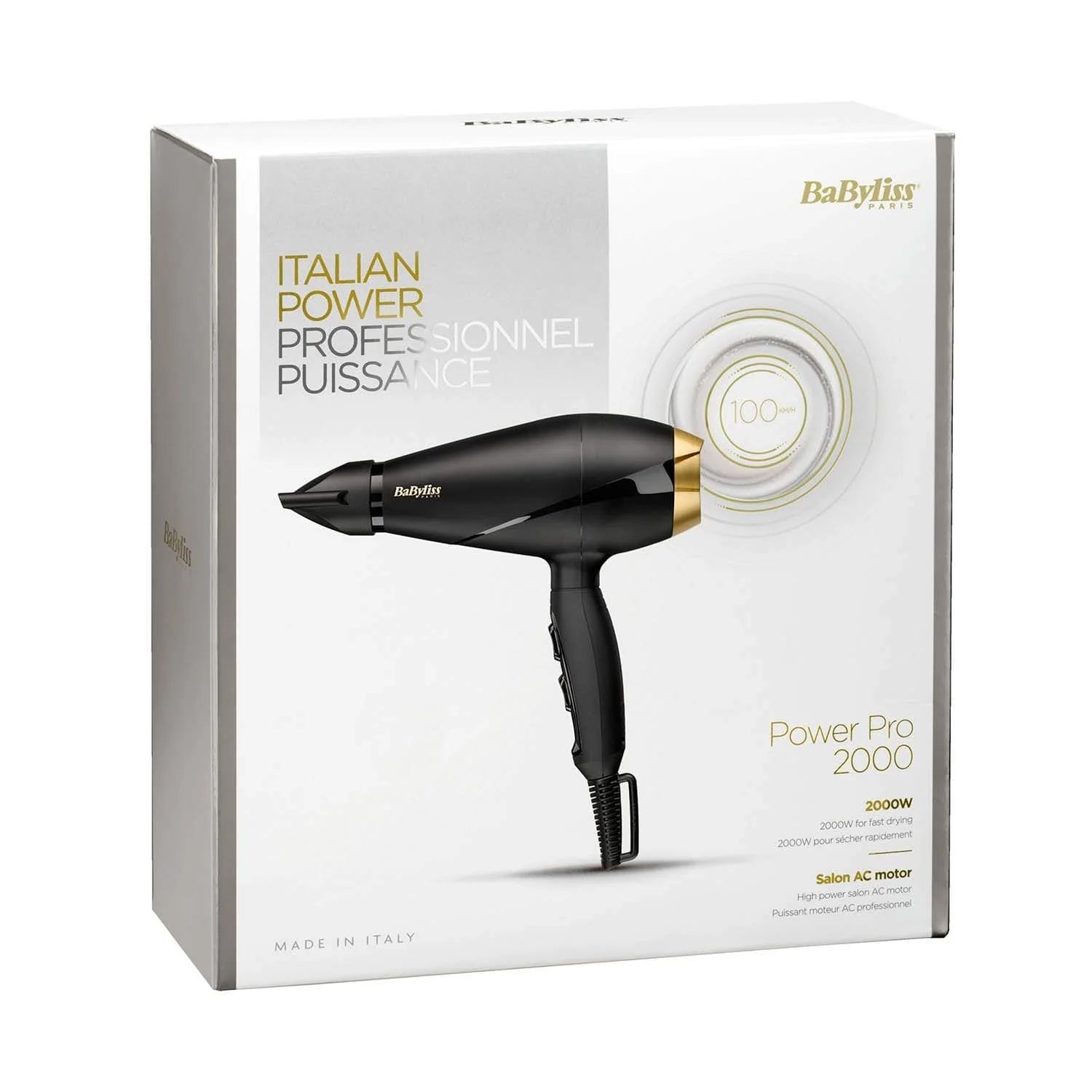 Babyliss Professional Styling Bundle: 2000W AC Dryer + 25mm Ceramic Straightener