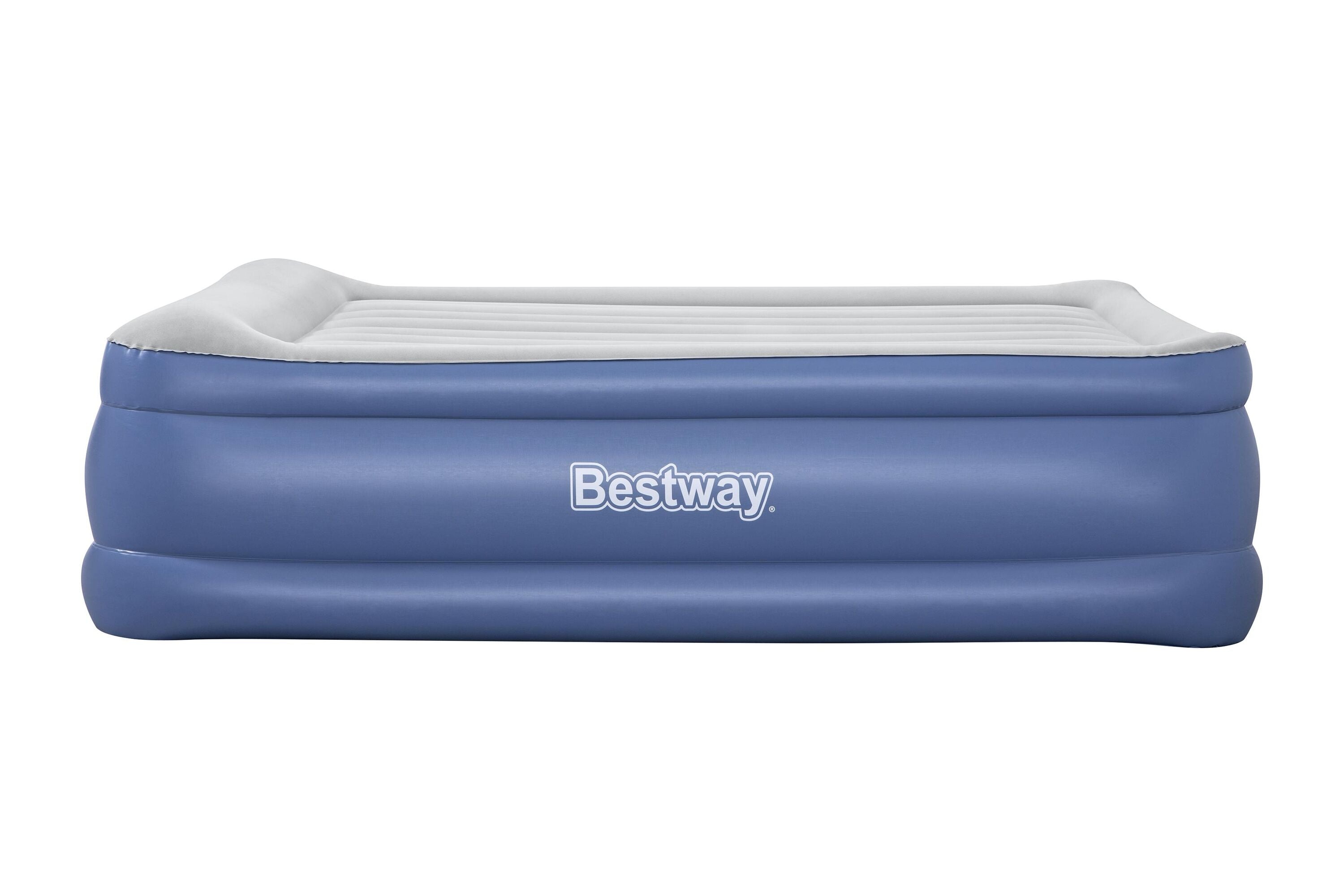 Bestway Tritech Queen Air Mattress 2.03 m x 1.52 m x 46 cm with Built-in AC Pump