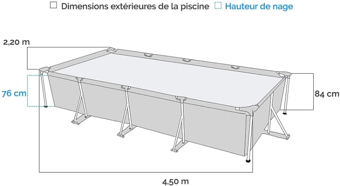 INTEX Rectangular Frame Pool 28273