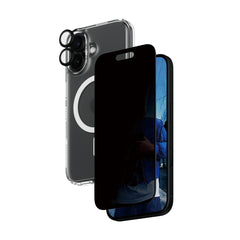 PanzerGlass® 3-in-1 Privacy Protection Bundle PG Ultra Wide Fit Privacy SP | Hoops™ | HardCase for iPhone 16