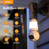 Imou 3MP Smart Wi-Fi Pan & Tilt Security Camera with 2.8mm Lens, 350 Lumen Spotlight, Night Vision up to 25m, Human & Vehicle Detection, Two-Way Audio, ONVIF Support, White