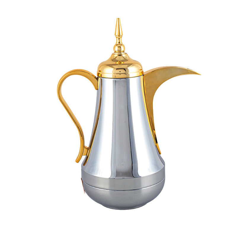 Coffee Dallah - Chrome/Gold - 700ml