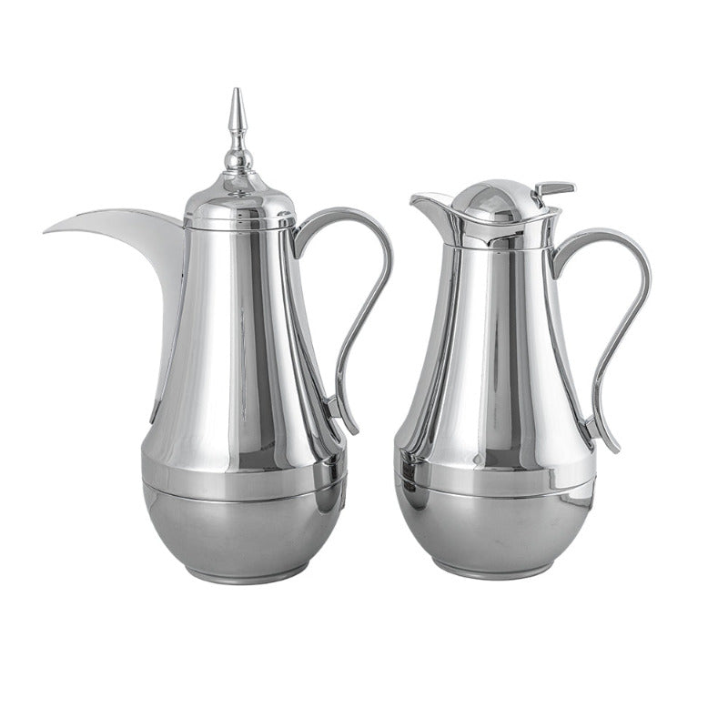 Vaccum Flask Set - 2x1liter - Silver