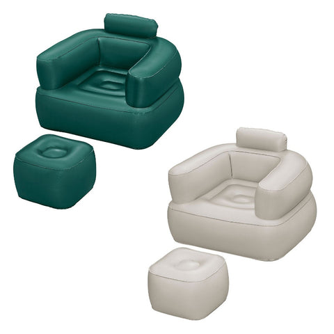 Bestway Comfi Cube Inflatable Lounge Chair, 1.07m x 99cm x 80cm (Chair, Repair Patch, 2 Assorted Colors)