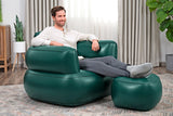 Bestway Comfi Cube Inflatable Lounge Chair, 1.07m x 99cm x 80cm (Chair, Repair Patch, 2 Assorted Colors)