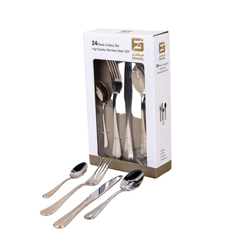 Stainless Steel Cutlery Set - 24pcs