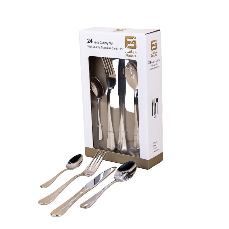 Stainless Steel Cutlery Set - 24pcs