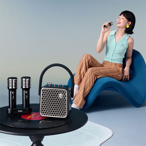 Divoom SongBird SE Portable Bluetooth Speaker With Dual Microphone Karaoke Function
