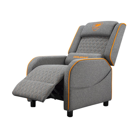 Cougar Sofa Ranger One Grav HeadRest And Lumbar Pillow Side Storage Pocket - Grey/Orange