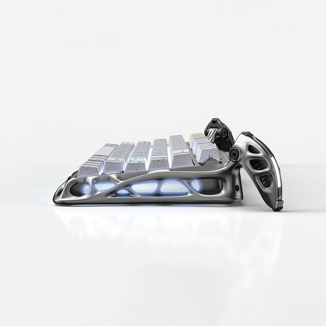GravaStar Mercury K1 Pro 75% Wireless Mechanical Gaming Keyboard - Concrete Gray Edition