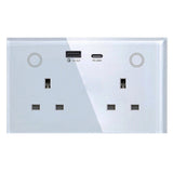 Gopeta, WiFi 13A UK Double Socket with 2 USB outlets (USB-A & USB-C)