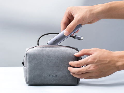 UGREEN CM417, USB-C to 4*USB 3.0+HDMI Adapter - Gray