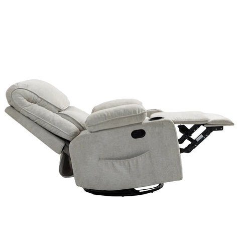 Black Bull Premium Sofa Swivel Rocker Recliner – Fabric