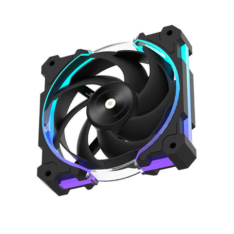 Alseye W12 Plus High Air Pressure Case Fan, Black, with ARGB Sync