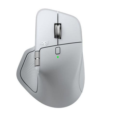 ماوس Logitech MX Master 4 لاسلكي متقدم للماك بلوتوث – أبيض/فضي