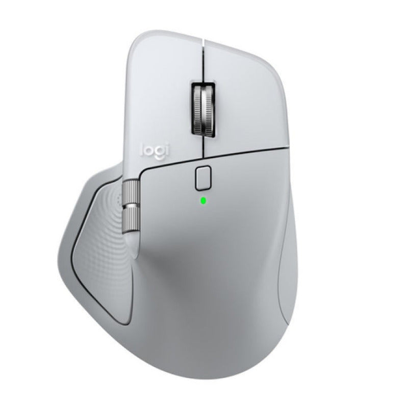 ماوس Logitech MX Master 4 لاسلكي متقدم للماك بلوتوث – أبيض/فضي