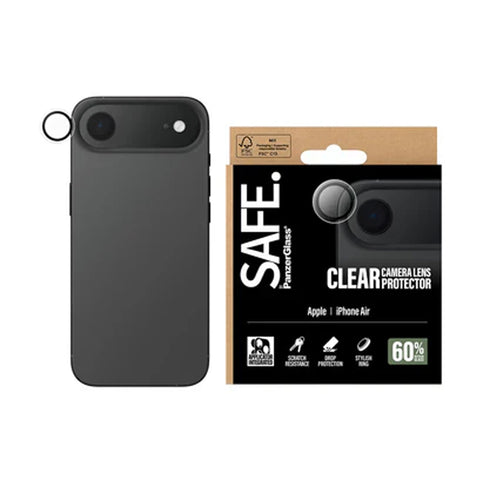Safe. by PanzerGlass Camera Lens Protector Transparent iPhone 17, 17 Air, 17 Pro, 17 Pro Max