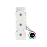 LIAN LI Hydro-Shift II LCD-C 360TL Liquid CPU Cooler with TL Wireless Fans, 2.1" IPS LCD Screen - White