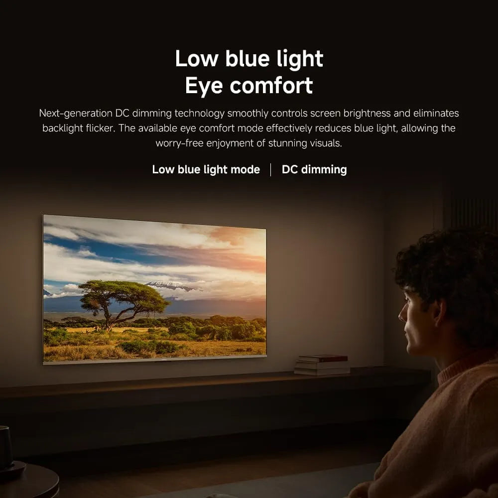 تلفزيون شاومي ايه برو 55 بوصة 2026 | تلفزيون جوجل | شاشة QLED بدقة 4K | صوت دولبي، DTS-X، وDTS Virtual:X