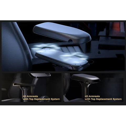 دي إكس ريسر كرسي الألعاب مارشيان سيريس كبير الحجم قابل للتعديل كهربائياً - أسود