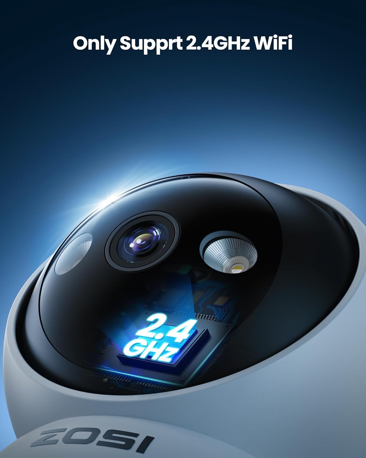 ZOSI INDOOR PT CAMERA WITH DUAL LENS 2MP+2MP