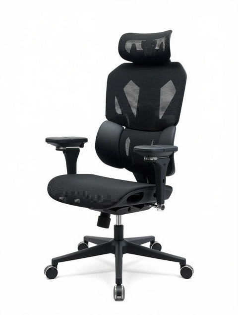 Sades Phoenix SA-AD10 Adjustable Mesh Gaming Chair with 6D Armrest - Black