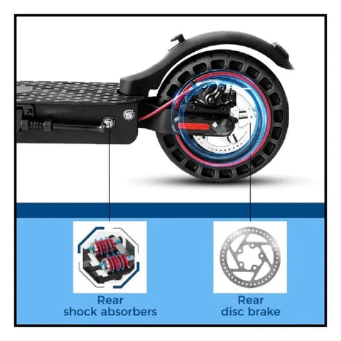Zwheel E9Pro Foldable Electric Scooter, Max Speed 30 Km, Wheel Size 8.5" & Motor Power 350 Watts