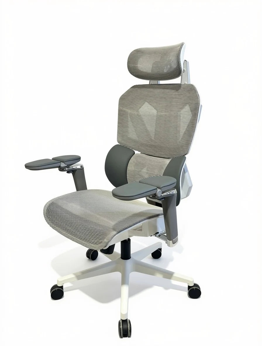 Sades Phoenix SA-AD10 Adjustable Mesh Gaming Chair with 6D Armrest - White