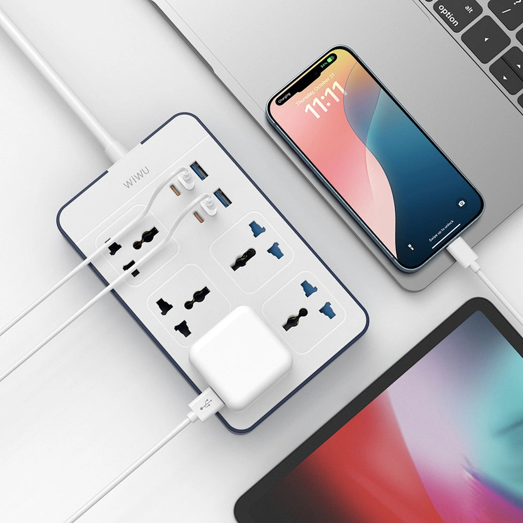 WiWU Wi-S006 PS524 20W GaN 11-in-1 Multifunction Power Strip