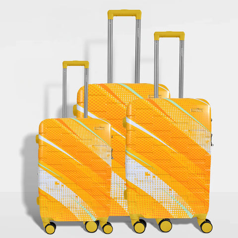 KarryOn, Aero Strokes Luggage Set – 3 Piece Polypropylene (20"/24"/28")