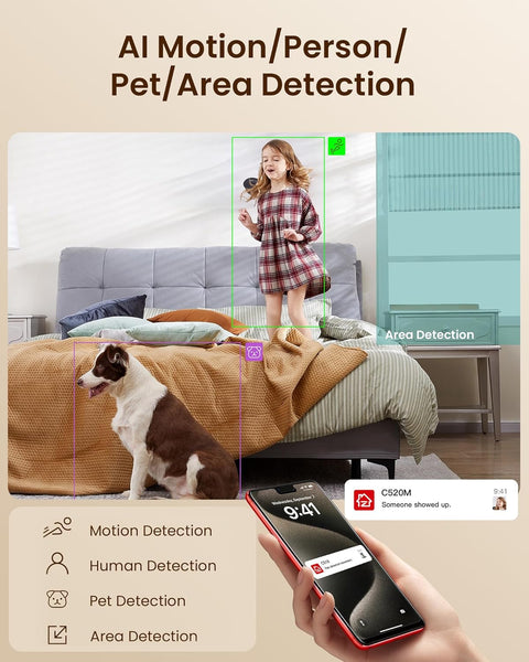 ZOSI 4.0MP INDOOR 2 WAY VIDEO CALLING CAMERA