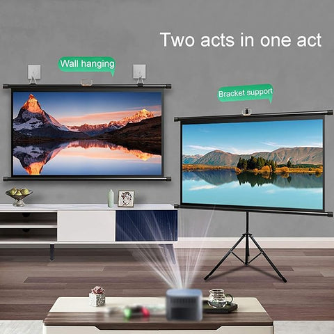 Portable Tripod Projection Screen Matte White - 100 Inch