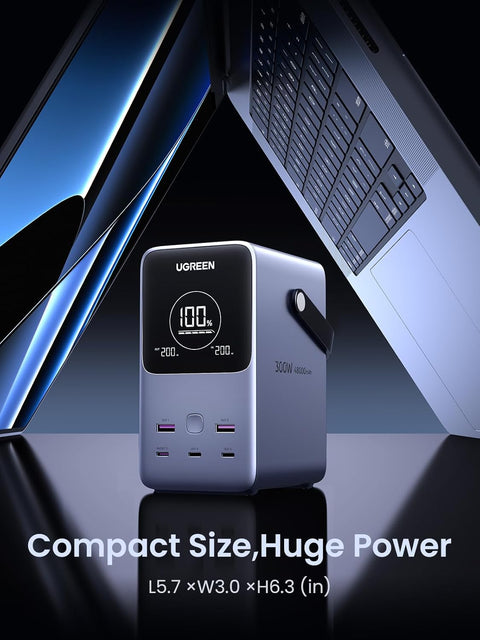 UGREEN PB770, 48000mAh 300W Fast Charging Power Bank - Black